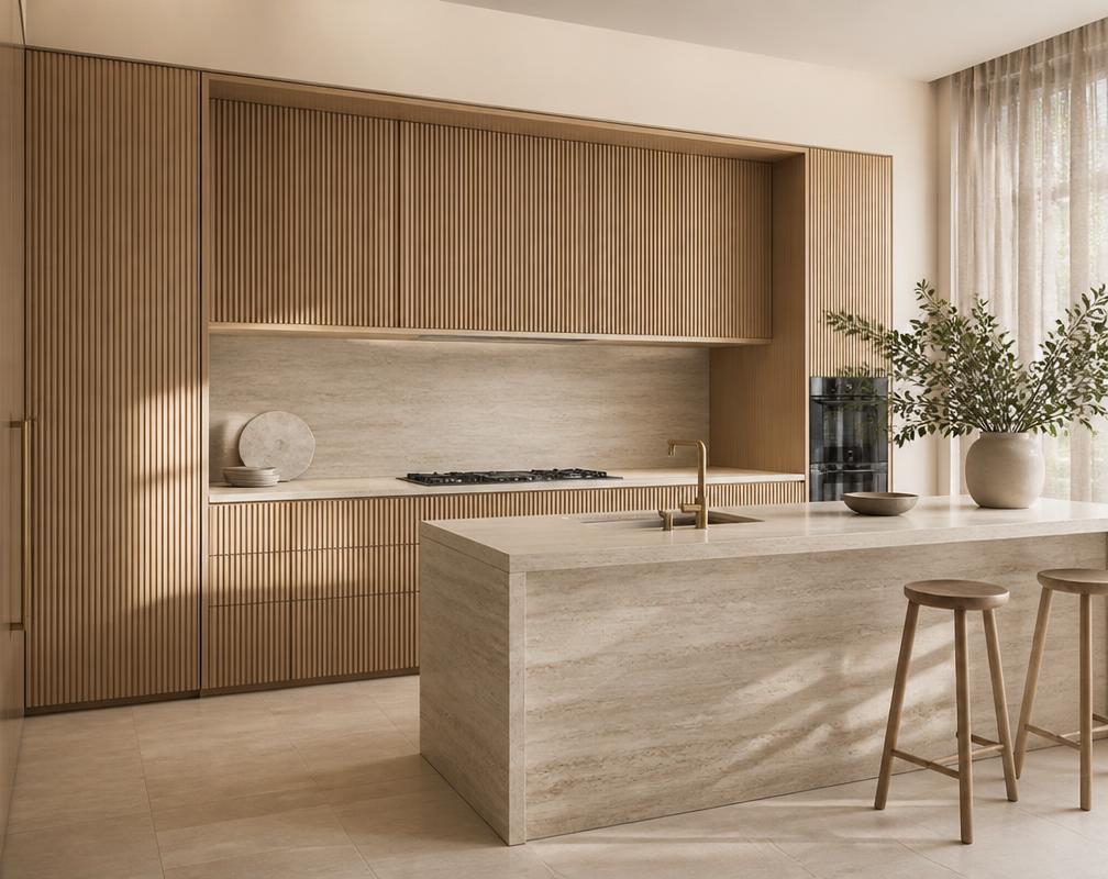 Cozinha Travertino — Balneário Camboriú